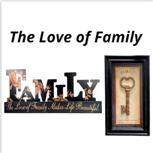 The Love of Family & Family Holds The Key Decor